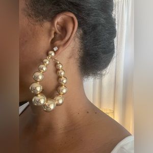 Tefi Oversized Teardrop Earring - Gold